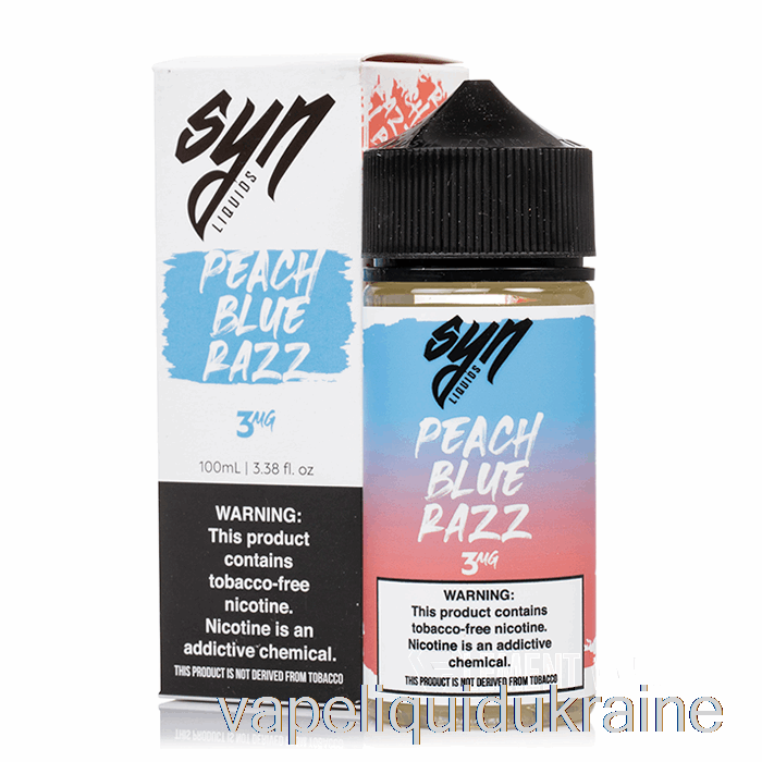 Vape Liquid Ukraine Peach Blue Razz - Syn Liquid - 100mL 0mg